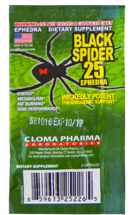 Cloma Pharma. Black Spider, пробник 2 капс.