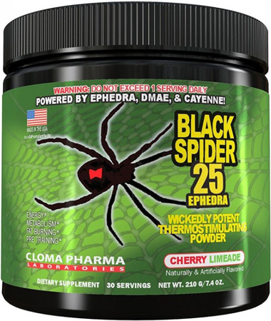CLOMA PHARMA. Black Spider Powder, 30 порц.