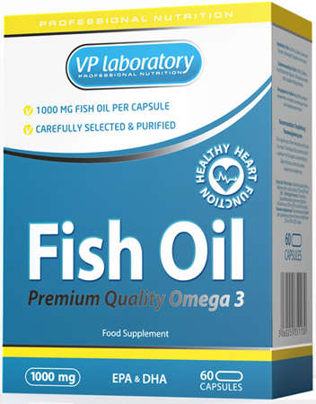 VP Laboratory. Fish Oil 1000mg, 60 капс. 