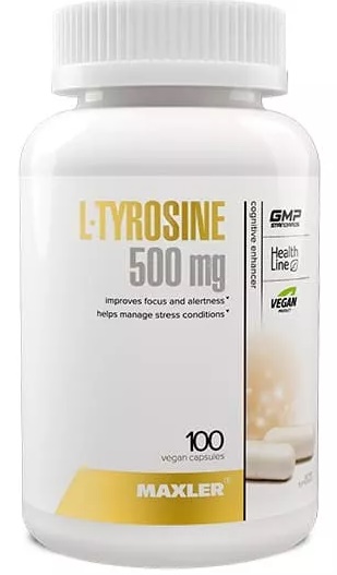 Maxler. L-Tyrosine 500 mg, 100 веганских капсул